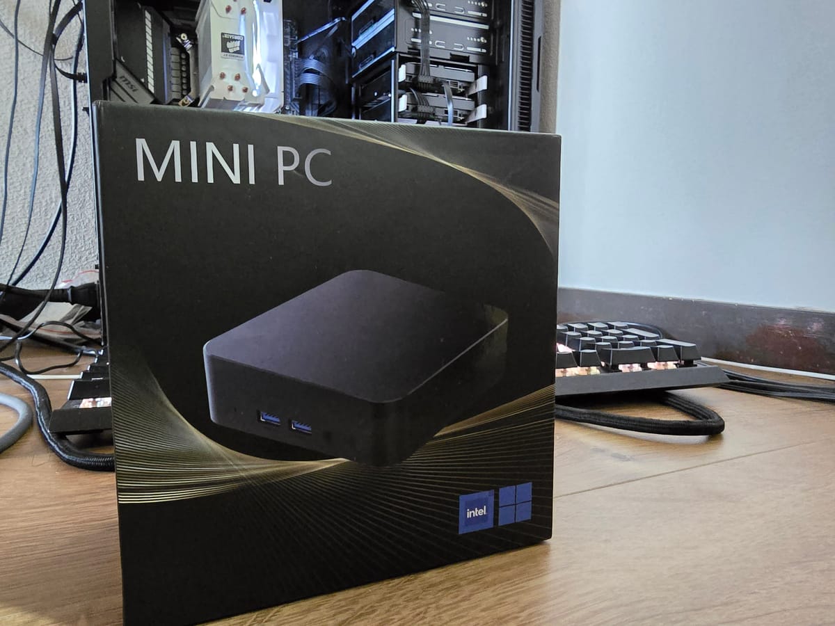 New Intel N100 mini PC added into my inventory! And my debut to Proxmox!
