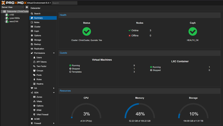 From Standalone to Self-Healing: Building a 3-Node Proxmox HA Cluster